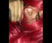 Red Head Goth Tranny Sucking BBC at House Party Pt.2 The Finish from toon tranny has 2 goth hard rods and cant expect to have sex with some sweetheart