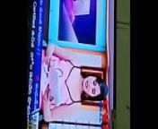 Swathi naidu watching her program with boyfriend from indian telugu accterss an