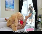 Exxxtra Small - Naughty Teen Sia Lust Enjoys Her New Teddy Bear from exxxtra mom son littal sex xxx anm