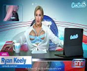 Camsoda - Big Tits MILF Ryan Keely Has Strong Orgasm While Reading The News from taji sil sexajasthan khet me rape