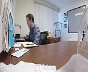 SpyFam Step son office anal fuck with step mom Cory Chase at work from hd office creampie