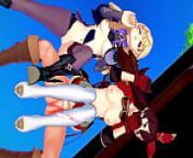 Genshin Impact - Two Archer Girls [3D Hentai, 4K, 60FPS, Uncensored] from gelbooru 3d uncensored