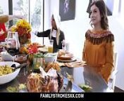 Horny stepfamily fucks each other for thanksgiving ( Brooklyn Chase,Rosalyn Sphinx ) from indian girls xxx beeg in saree girls swamiji sex family
