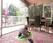 step Son Gets Caught Watching Mom Stretch For Yoga Class Then Fucks Her! from my family sex son mom xxx video
