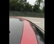 Chinese man and his girlfriend having sex in the car beside the highway from chinese car sex