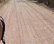 Crazy couple sex on deserted road from crazy fetish pass
