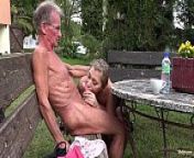 Blonde hot ass anal fucked by horny grandpa from hot sex grandpa recording