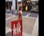 Tatjana Nude In Public from walking braless in the street