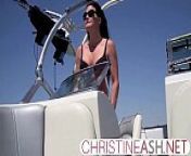 christineash.net | Christine on a Boat from christine lagarde nude fake