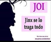 JOI con Jinx, quiere sacarte la leche a lo loco. from league joi