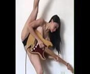 Desi indian guitar playing from indian playing guitar on pussy