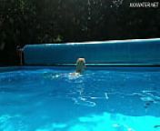 Gorgeous Mimi Cica swims nude in the pool from mimi chakraborty fakes nude