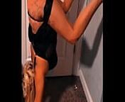 Inverted wall twerking teen stripper step sister from teen twerk video