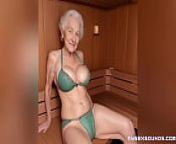 [GRANNY Story] An 80-Year-Old's BBC Encounter in the Sauna from 80 old woman puss