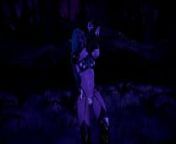 Tyrande, gorgeous night elf dancing in the moonlight from my night blue hd