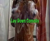 Lay Down Comedy with Ginger MoistHer Enjoy the Shower! from irandam kuththu movie slow motion hot edit