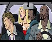 Interracial Cartoon Video from big tits comic