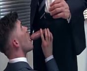 Two muscular meeting in office or fucking hard from gay office