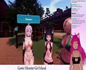 VTuber LewdNeko Plays Monster Girl Island Part 1 from anime facesitting