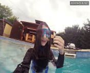 Hot underwater pool masturbation of Emi Serene from enza and marzia sisters nude