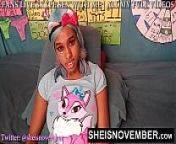 I'm Talking During Taboo Role Play Busty Hot Ebony Woman Sheisnovember Giant Big Tits Udders And Hard Nipples Squeezed Solo While Spreading Her Sexy Young Thighs Exposing Her Pink Wet Pussy Lips While Posing In Hot Thong on Msnovember from tabo heroen x