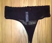 My step Sister&rsquo;s Candie&rsquo;s Black Mesh Thong from alissa black mesh