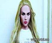 Yourdoll Revolutionary sex toys. Realistic blond busty silicone sex doll from www kaja model in micro bikni with hot figure imeges