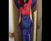 Girl in slimed and pied in tracksuit from gung ging nsk
