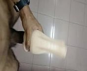 Jerking off my thick dick with a flesh light from gay guna indian sex boys