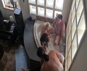 Sharing my BF'S BIG COCK with 2 other sluts as we are having wet and soapy fun | REVERSE GANGBANG from desi bath spa