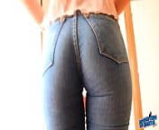 Incredible Amazing Natural Breasts and Big Cameltoe in Jeans from argentina big breast