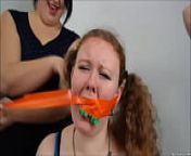 Slutty Whore Turned Gagged Slave By Three Lesbian Women Who Loves Gagging Girls! from jouni in socks and bondage erome com