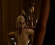Emilia clarke Game of thrones nude scene season 3 episode 8 from gandi bat season 3 hot scene