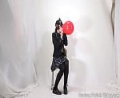 Girl playing with balloons from the naughty loner