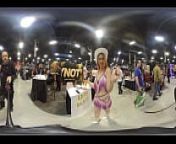 Edyn Blair gives me a body tour at EXXXotica NJ 2021 in 360 degree VR from 360 s