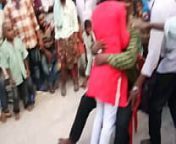 Indian girl hot recording dance at village from recording dance video at ganesh celebrations