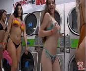 Amber Does Laundry with a Climax from beautiful american girl move