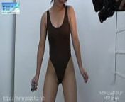 Low-angle video VM-15-1 diet machine highleg leotard from 15 ad