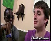 Blacks On Boys -Gay Bareback Interracial Fuck Movie 03 from gay tommy defense