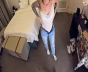 POV: Fucking blonde yoga teacher in the hotel room from the hotel room