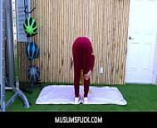 MuslimsFuck-Arab teen wife Kira Perez cheats with her personal trainer with hijab on from kira kosarin cameltoenu prabhakar nude f