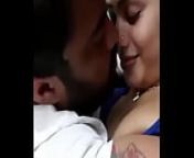 Cute desi girl hot kissing romantically and boob pressed from boyfriend fastly pressing girlfriend boobs