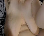 Chubby MILF showing her hairy pussy and hairy armpits in close-up view from armpits show i