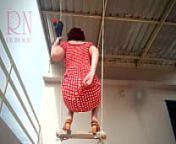 Depraved housewife swinging with panties on a swing Upskirt from 调教女仆电影⅕⅘☞tg@ehseo6☚⅕⅘•qtml