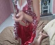 My stepsister often gives me nice New Year gifts from my stepsister give me an handjob in his christmas pyjamas woodlifesex