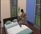 Hot blonde with big tits being fucked on The Sims 4 from cartoon be