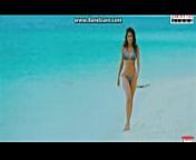 Shraddha Das Hot beach Walk from desi bikini actress