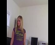 CARMEN KINSLEY Sexy Cute 19 YO Big Tits Blonde POV Huge Cock Blowjob from my dick is way too hard for her tiny pussy