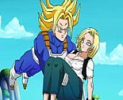rescuing android 18 hentai animated video from women boobs sexbz xxx android 18 and goku