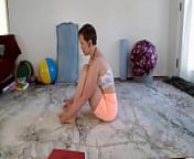Goddess Aurora Willows Yoga Class 17 from 10 min big in shortfilm press hot white brasmooch bo
